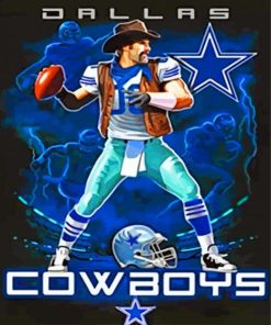 Dallas Cowboys art paint by numbers