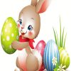 Cute Easter Bunny And Eggs paint by numbers