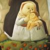 Fernando Botero Madonna With Child paint by numbers