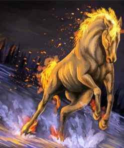 Gabiya Rogoza Fire Horse paint by numbers