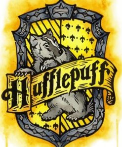 Hufflepuff Harry Potter paint by numbers
