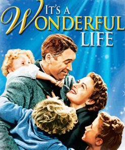 Its A Wonderful Life Film Poster paint by numbers