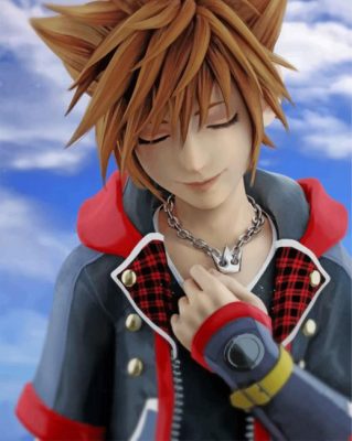 Sora Kingdom Hearts Paint By Numbers