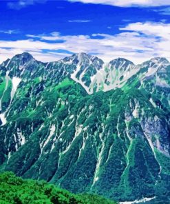 Mount Hotaka paint by numbers
