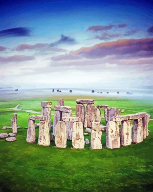 Stonehenge England Landmark paint by numbers