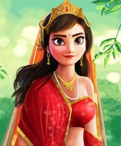 Indian Disney Princess paint by numbers