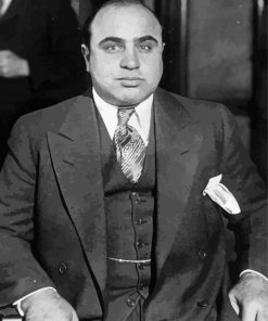 the american gangster Al Capone paint by number