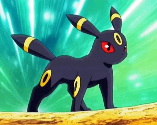 Umbreon Animation paint by numbers