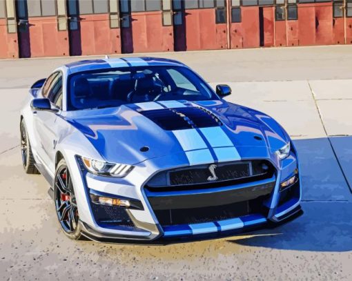 Ford Mustang Shelby paint by numbers