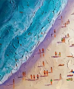 Abstract Beach Art paint by numbers