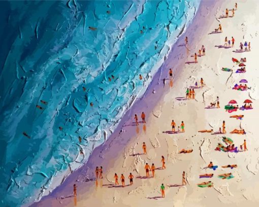 Abstract Beach Art paint by numbers