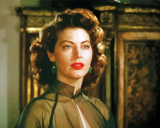 Ava Gardner Actress paint by numbers