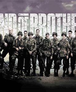 Band of brothers movie poster paint by numbers