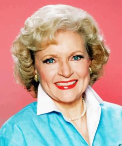 Beautiful Betty White paint by numbers