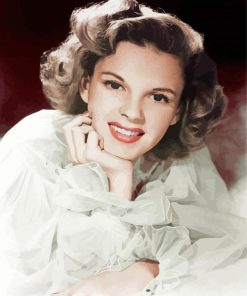 Beautiful Judy Garland paint by numbers