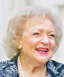 Betty White Actress paint by numbers