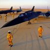 Blackbird SR71 in the airport paint by numbers