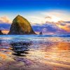 Cannon Beach Haystack Rock Paint by numbers