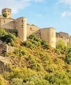 Castle Of Roccascalegna Abruzzo paint by numbers