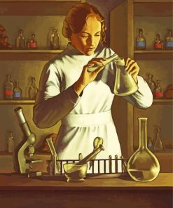 Chemist Girl Paint by numbers