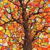 Colorful Abstract Tree Art Paint by numbers
