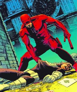 Daredevil Superhero paint by numbers