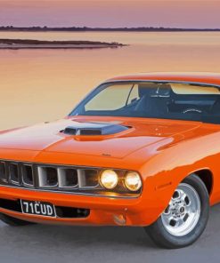 Dodge Barracuda Classic Car paint by numbers