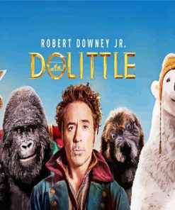 Dolittle Movie Poster Paint by numbers