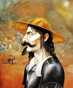 Don Quixote Portrait paint by numbers