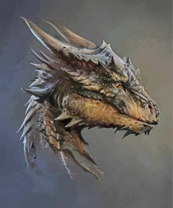 DragonHeart head paint by number