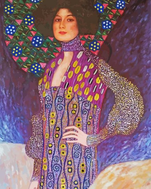 Emilie Floge By Klimt Paint by numbers
