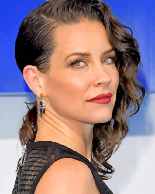 Evangeline Lilly Actress paint by numbers