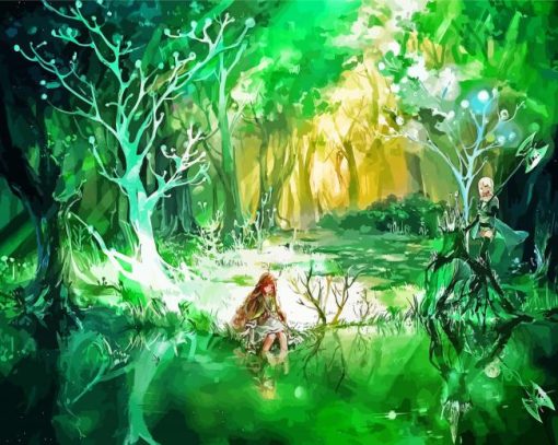 Fairy Landscape paint by numbers
