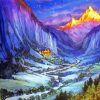 Fantasy Rivendell Art paint by numbers
