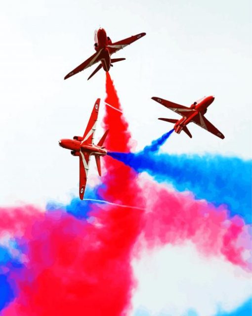 Festival Of Flight Red Arrows paint by numbers