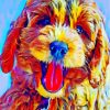Goldendoodle Dog Art paint by numbers