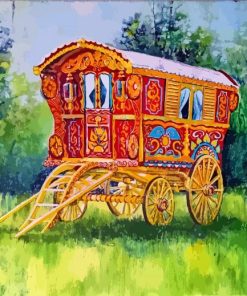 Gypsy Caravan Art paint by numbers