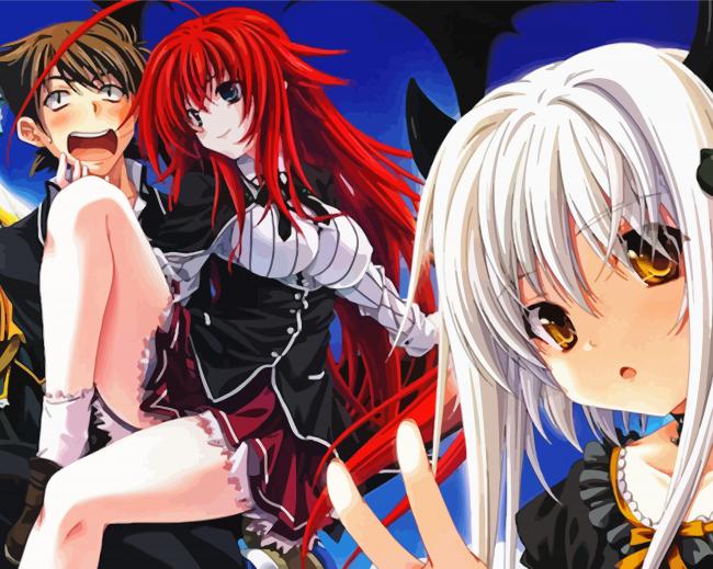 High School DxD Characters - Paint By Numbers - Painting By Numbers