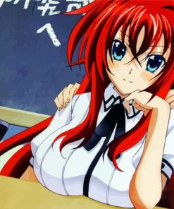 High School DxD Rias Gremory paint by numbers