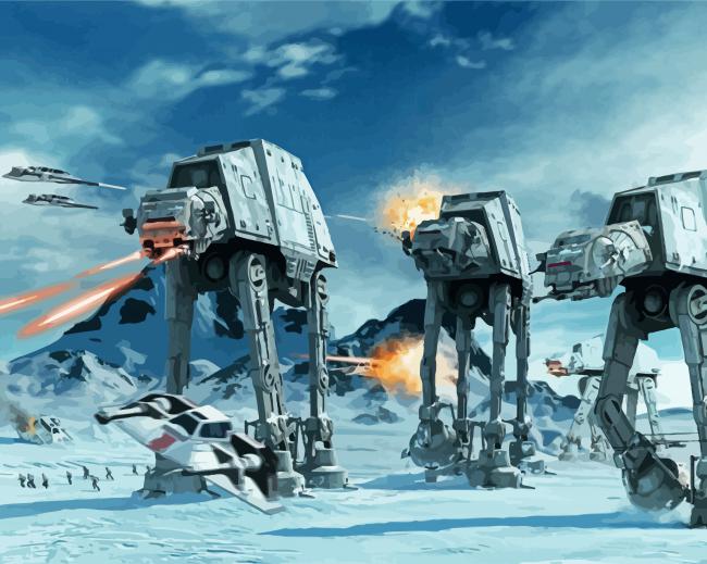 Hoth Star Wars - Paint By Number - Painting By Numbers