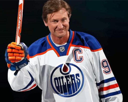 Ice Hockey Player Wayne Gretzky Paint by numbers