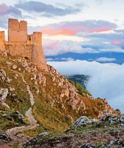 Italy Abruzzo Rocca Calascio paint by numbers