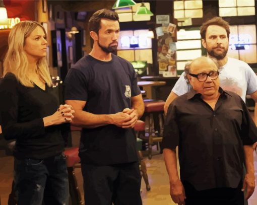 It's Always Sunny in Philadelphia paint by numbers