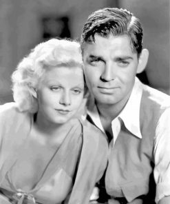 Jean Harlow And Clark Gable paint by numbers