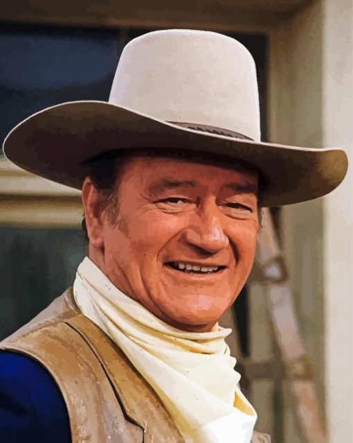 John Wayne Actor paint by numbers