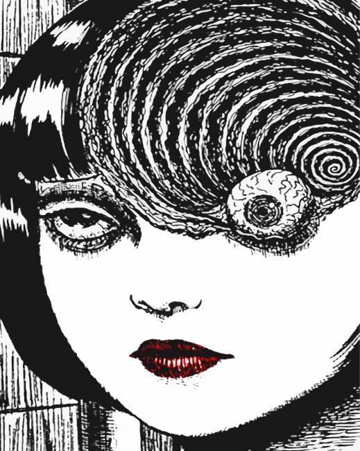 Junji Ito Manga Art - Paint By Numbers - Painting By Numbers