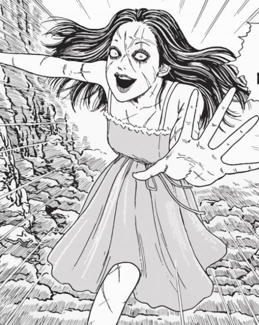 Junji Ito Scary Manga Art paint by numbers