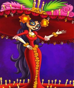 La Muerte Book Of Life paint by numbers