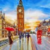 London In The Rain Art paint by numbers