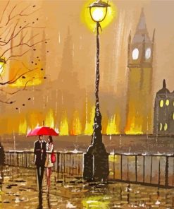 London In The Rain paint by numbers
